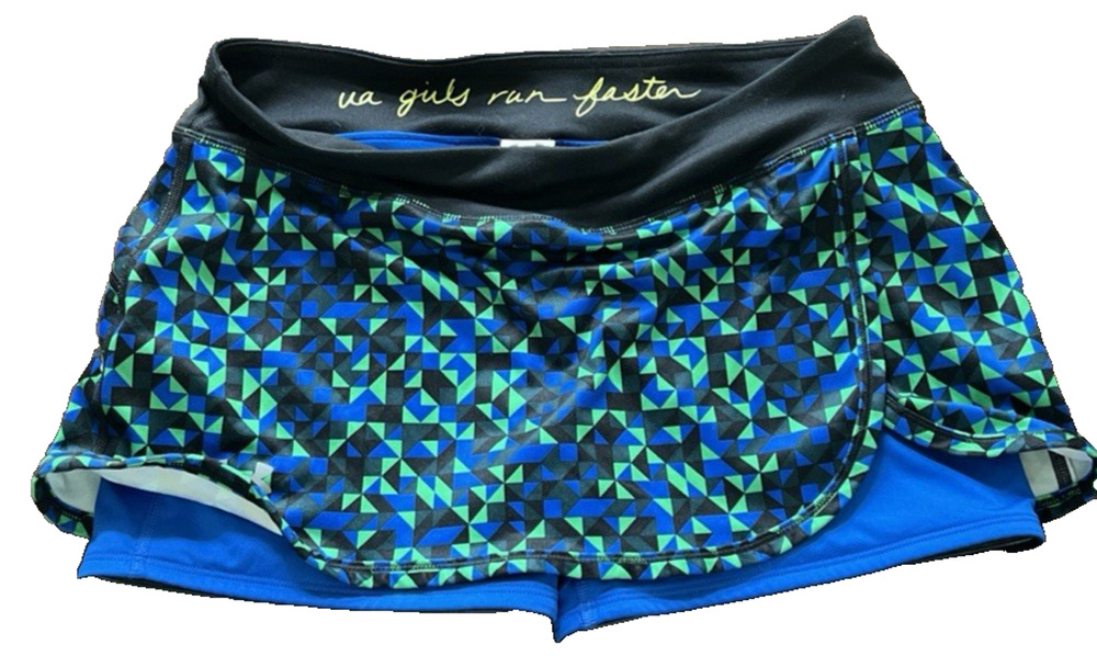 Under Armour Tennis Skort Women’s S Blue Athletic Geometric Tennis ball liner